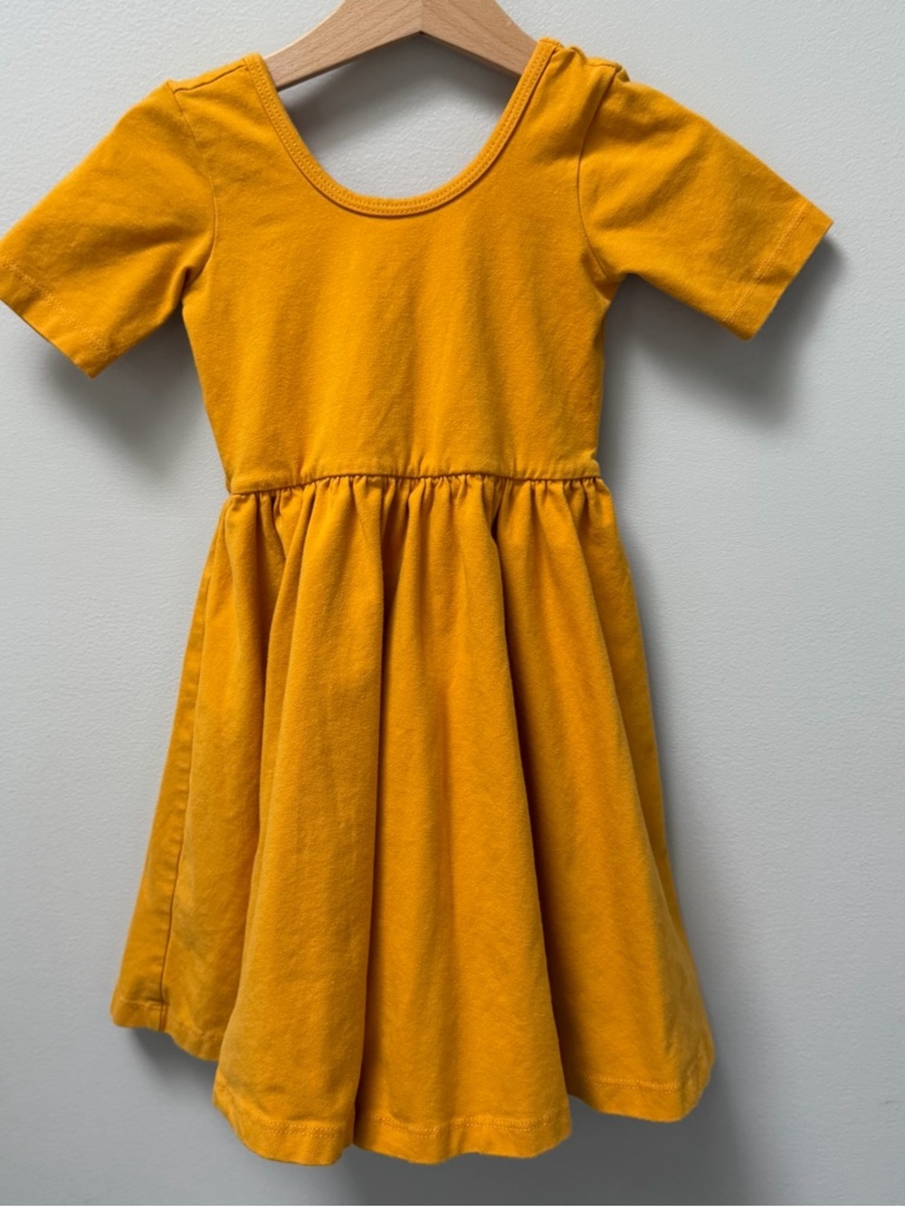 Alice + Ames Ballet Dress: Short Sleeve in Yellow-Gold